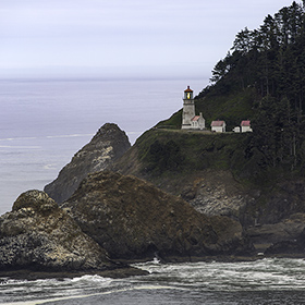 Haceta Head Lighthouse near Yachats in Oregon